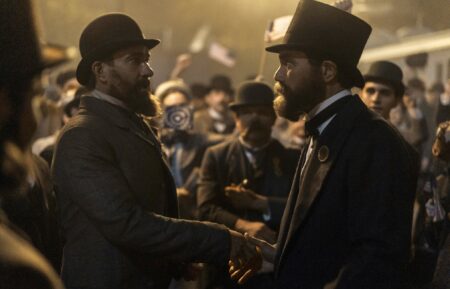 Matthew Macfadyen and Michael Shannon in 'Death by Lightning'