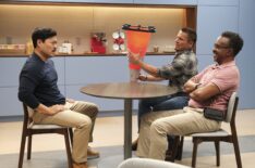 Randall Park, Tony Cavalero, and Tim Meadows in 'DMV' Season 1