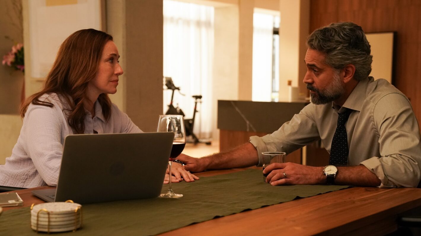 Molly Parker as Amy and Omar Metwally as Michael — 'Doc' Season 2 Episode 9 