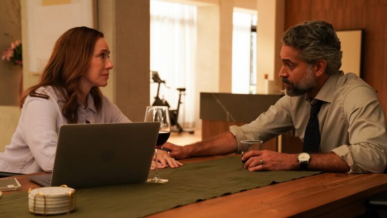 Molly Parker as Amy and Omar Metwally as Michael — 'Doc' Season 2 Episode 9 "Kaddish"