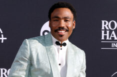 Donald Glover at the 2025 Rock and Roll Hall of Fame Induction Ceremony at Peacock Theater in Los Angeles on November 8, 2025