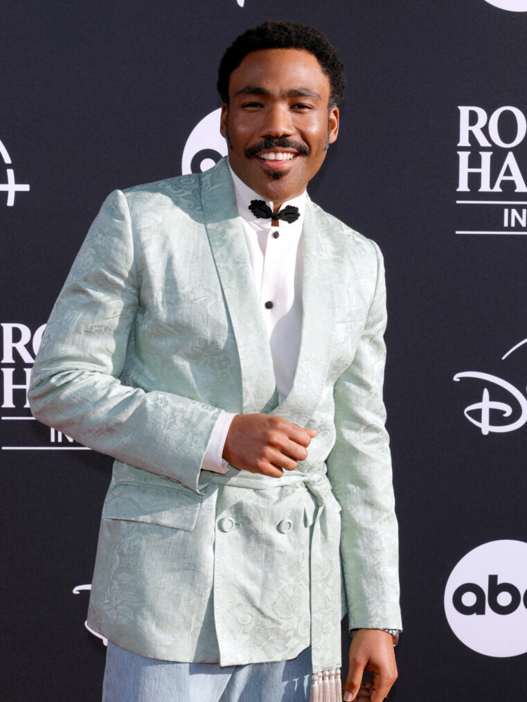 Donald Glover at the 2025 Rock and Roll Hall of Fame Induction Ceremony at Peacock Theater in Los Angeles on November 8, 2025
