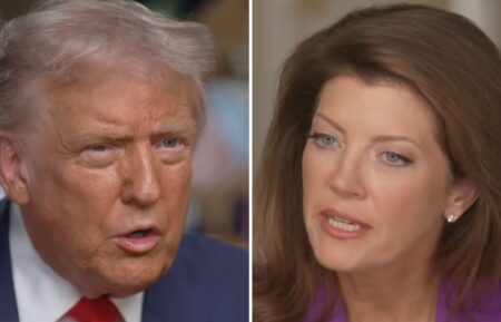 Donald Trump and Norah O'Donnell