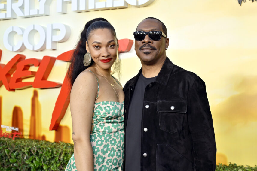 Bria Murphy and Eddie Murphy attend the Beverly Hills Cop: Axel F World Premiere at Wallis Annenberg Center