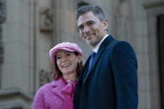 Carrie Preston as Elsbeth Tascioni and Ivan Hernandez as Alec Bloom in 'Elsbeth' Season 3 Episode 5, 'Poetic Justice'