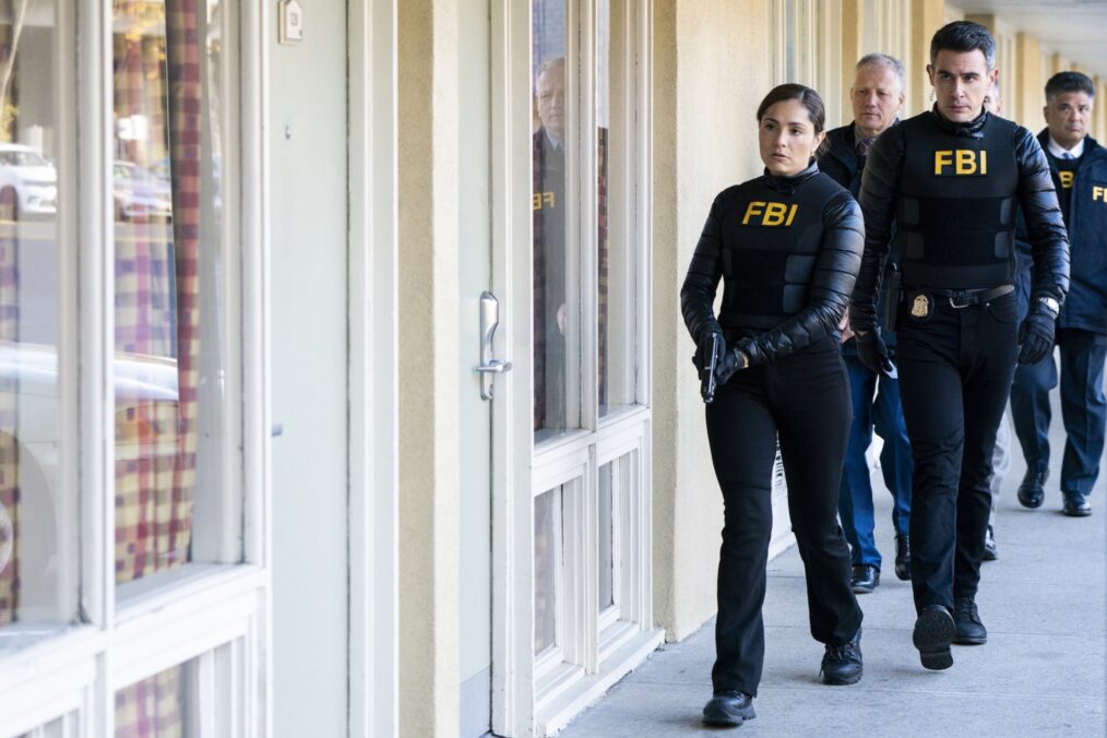 Juliana Aidén Martinez as Eva Ramos and John Boyd as Special Agent Stuart Scola — 'FBI' Season 8 Episode 9 