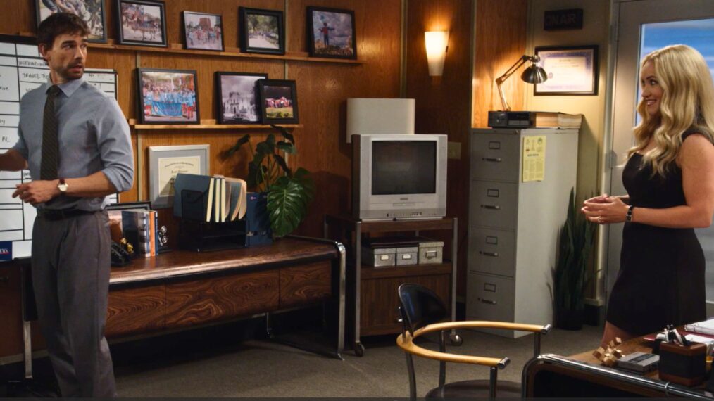 Christopher Gorham and Emily Osment in 'Georgie & Mandy's First Marriage'