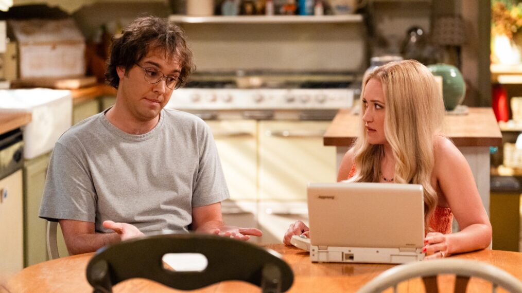 Dougie Baldwin and Emily Osment in 'Georgie & Mandy's First Marriage' Season 2