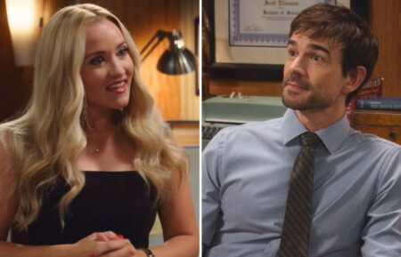 Emily Osment and Christopher Gorham in 'Georgie & Mandy's First Marriage'