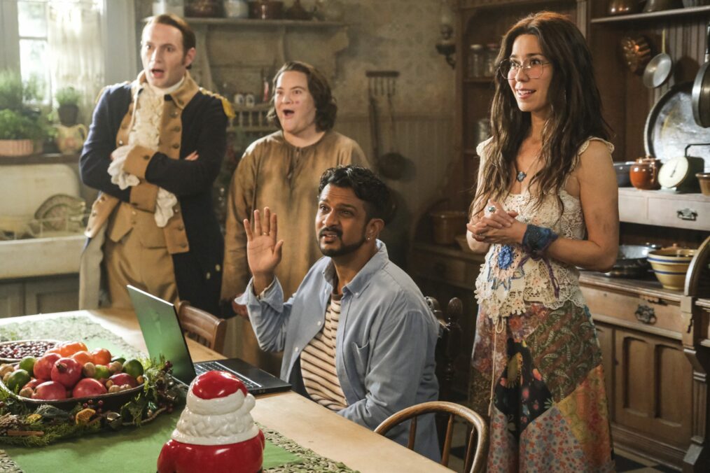 Brandon Scott Jones, Betsy Sodaro, Utkarsh Ambudkar, and Sheila Carrasco in 'Ghosts' Season 5