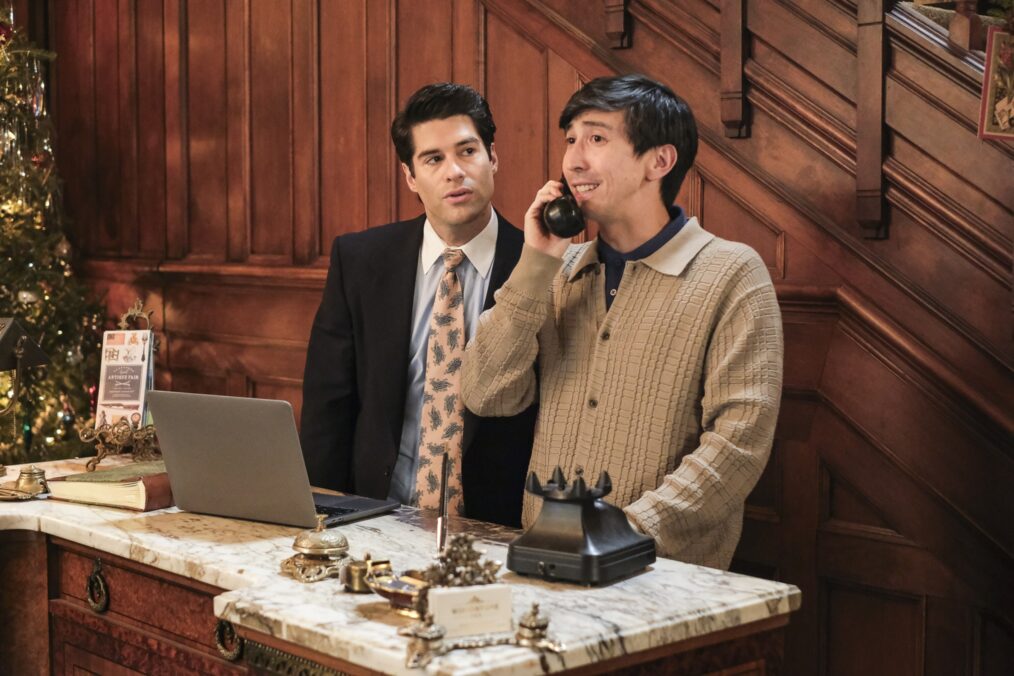 Asher Grodman and Mike Lane in 'Ghosts' Season 5