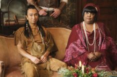 Roman Zaragoza and Danielle Pinnock in 'Ghosts' Season 5