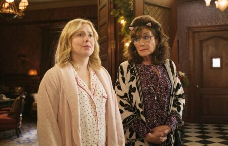 Rose McIver and Caroline Aaron in 'Ghosts' Season 5