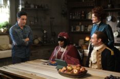 Ben Feldman, Danielle Pinnock, Rebecca Wisocky, and Brandon Scott Jones in 'Ghosts'