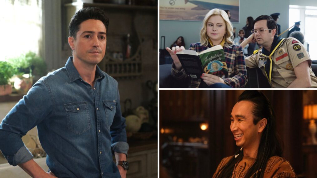 Ben Feldman, Rose McIver, Richie Moriarty, and Roman Zaragoza for 'Ghosts' Season 5