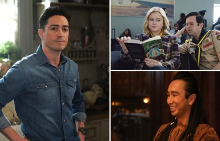 Ben Feldman, Rose McIver, Richie Moriarty, and Roman Zaragoza for 'Ghosts' Season 5