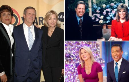 Robin Roberts, Charles Gibson, and Diane Sawyer; David Hartman and Joan Lunden; and Amy Robach and T.J. Holmes