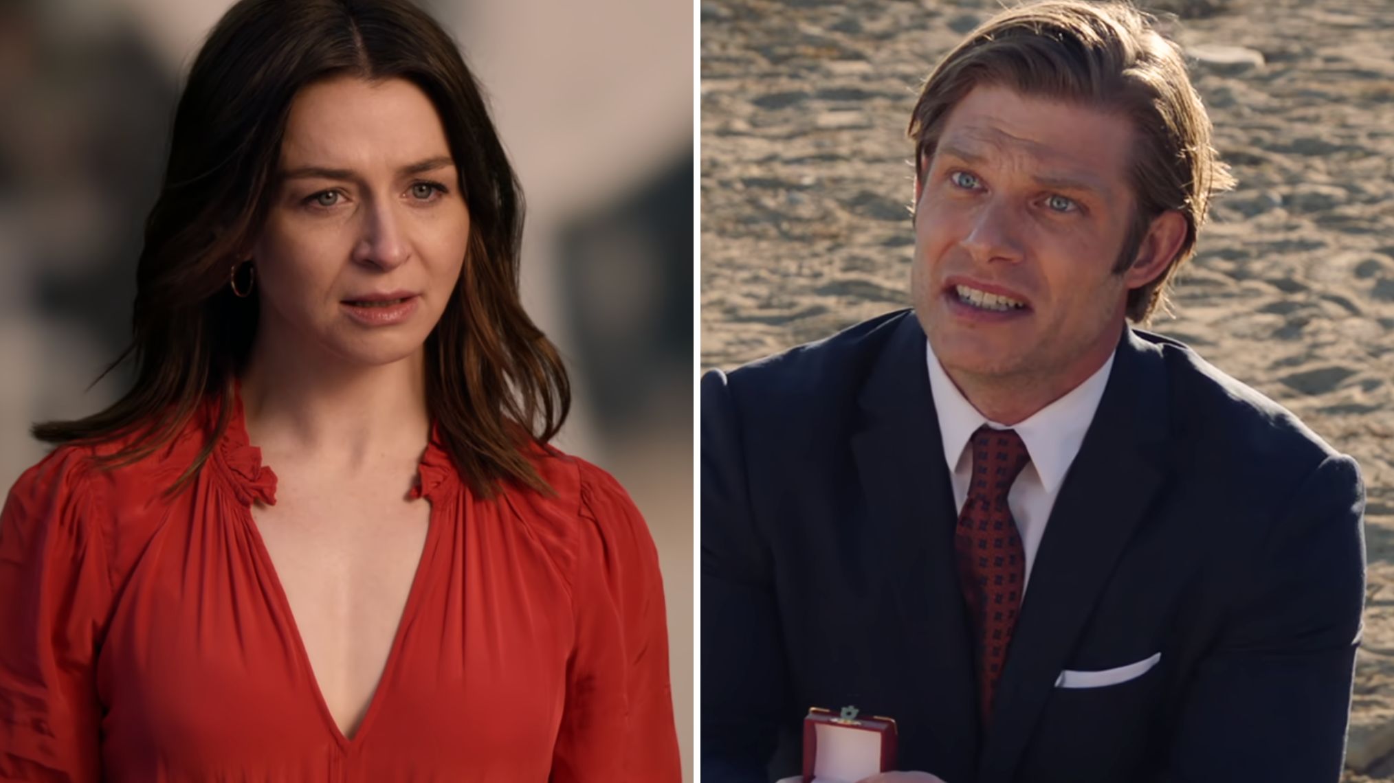 Caterina Scorsone and Chris Carmack in 'Grey's Anatomy' Season 17 Episode 17