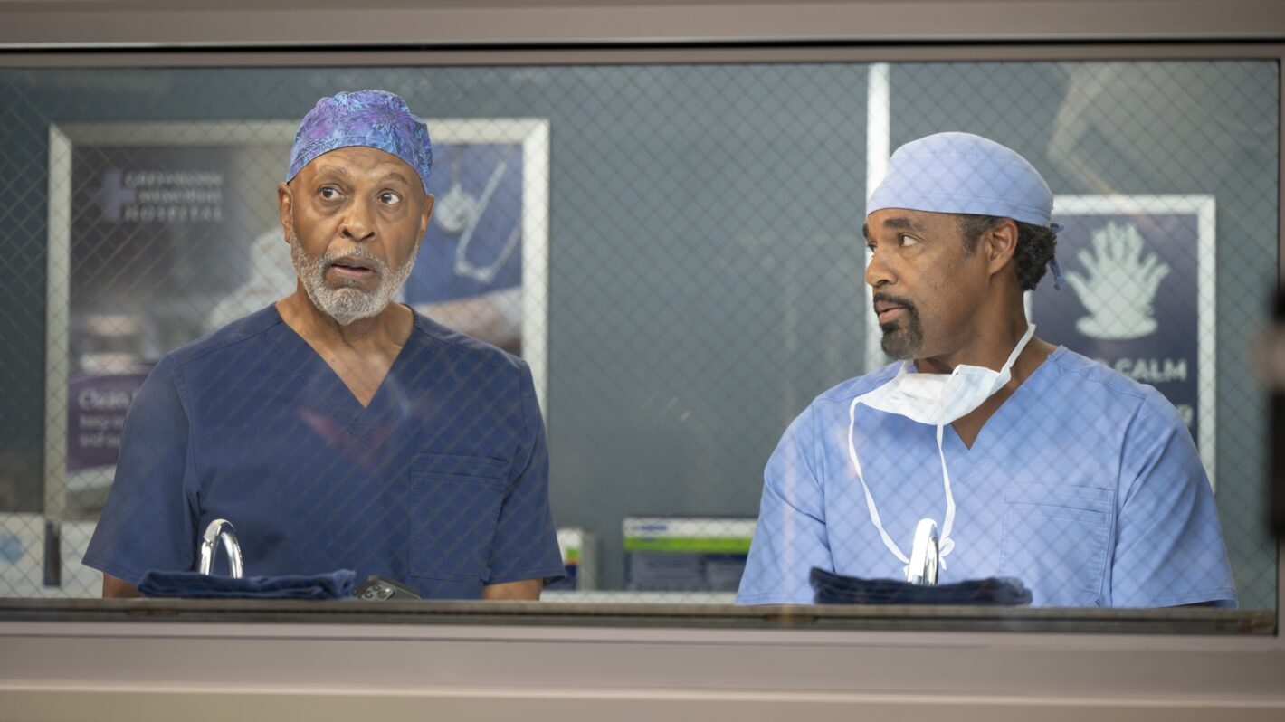 James Pickens Jr. and Jason George in 'Grey's Anatomy'