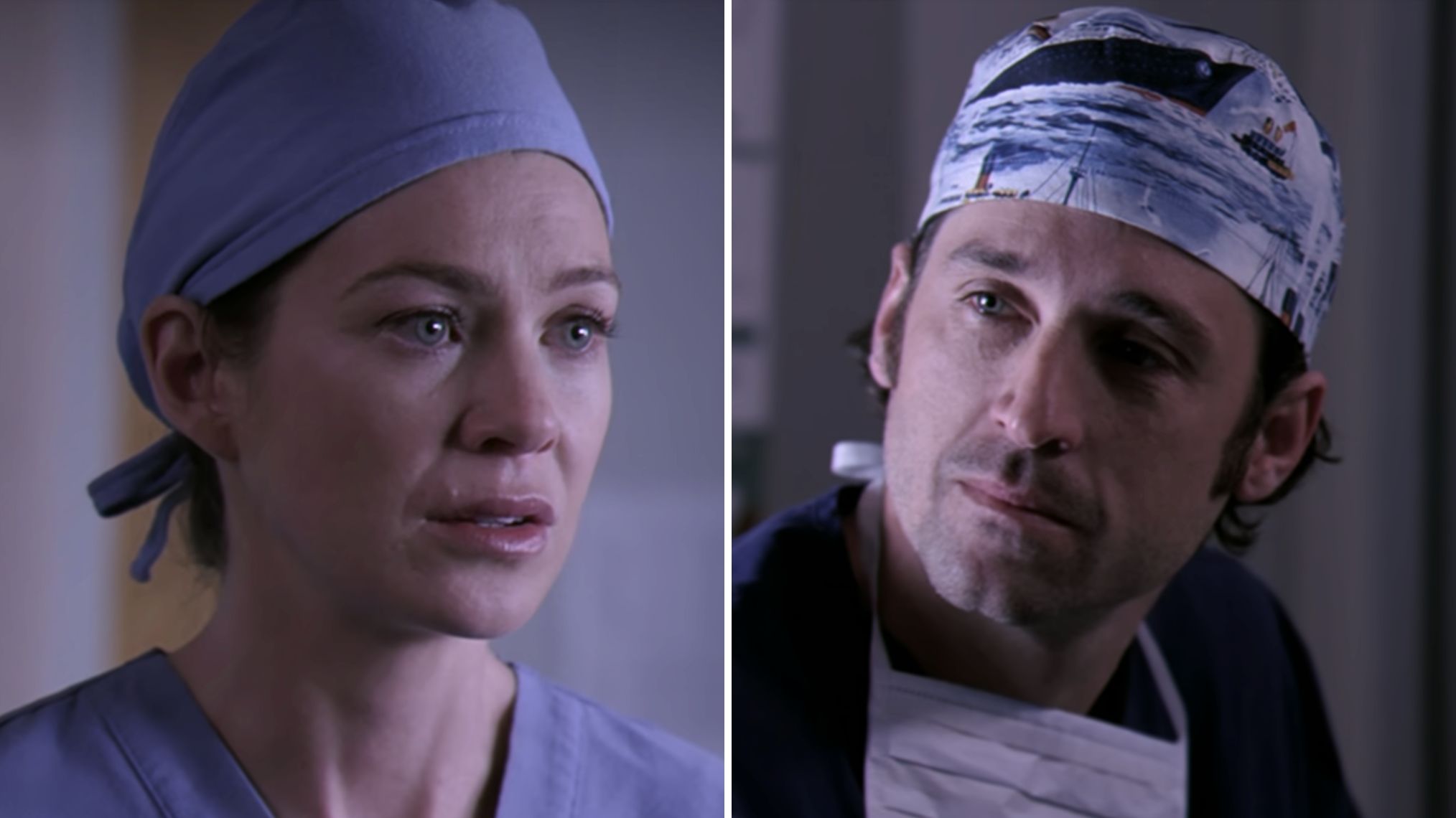Ellen Pompeo and Patrick Dempsey in 'Grey's Anatomy' Season 2 Episode 10