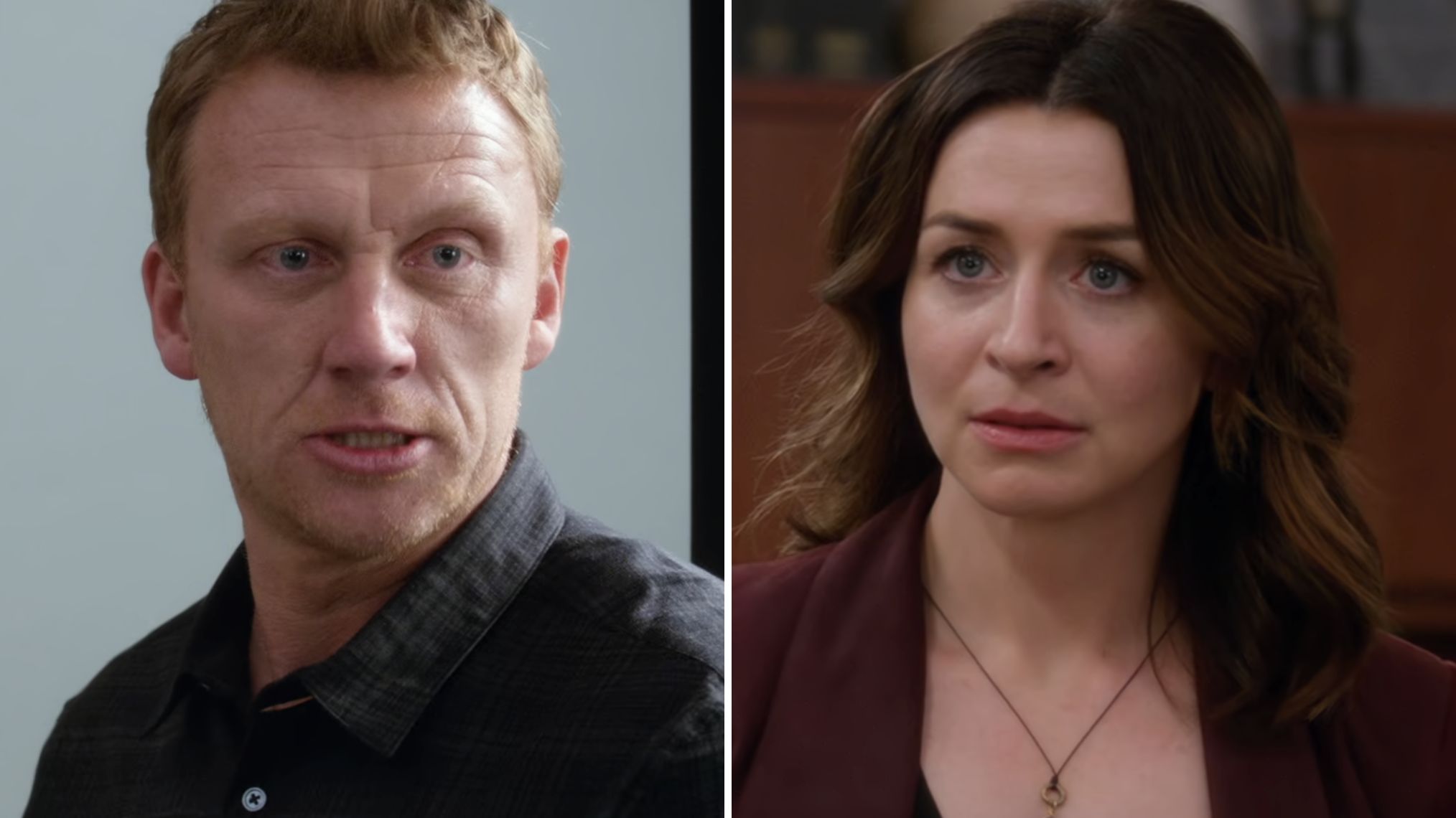 Kevin McKidd and Caterina Scorsone in 'Grey's Anatomy' Season 15 Episode 16