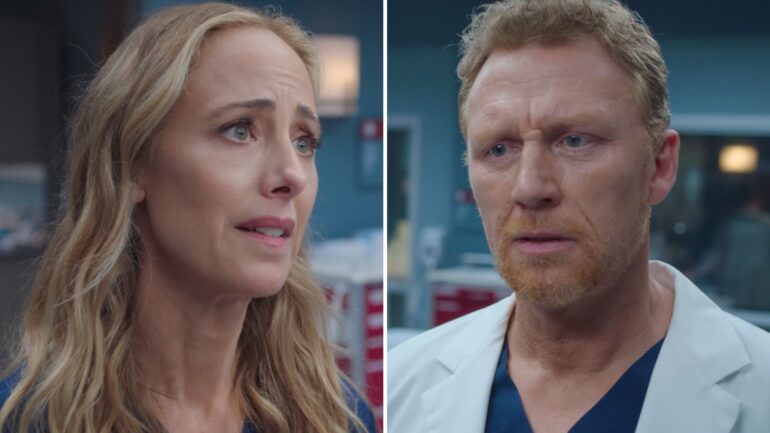Kim Raver and Kevin McKidd on 'Grey's Anatomy' Season 21 Episode 18