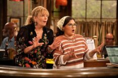 Melissa Peterman and Belissa Escobedo in 'Happy's Place' Season 2