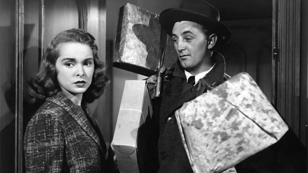 Janet Leigh and Robert Mitchum in 'Holiday Affair'