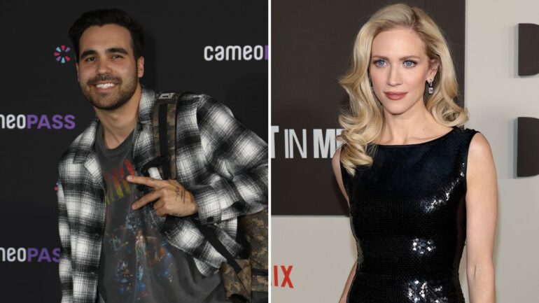 Hunter Moreno attends Big Game Weekend Kickoff Concert at the Cameo Villa, Brittany Snow attends Netflix's