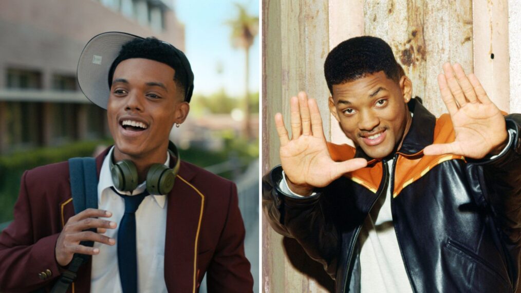 Jabari Banks ('Bel-Air') and Will Smith ('Fresh Prince') as Will