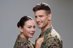 Parker Young and Janel Parrish in 'Christmas on Duty'