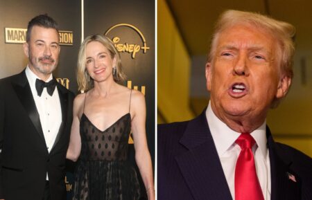 Jimmy Kimmel, Molly McNearney, and Donald Trump