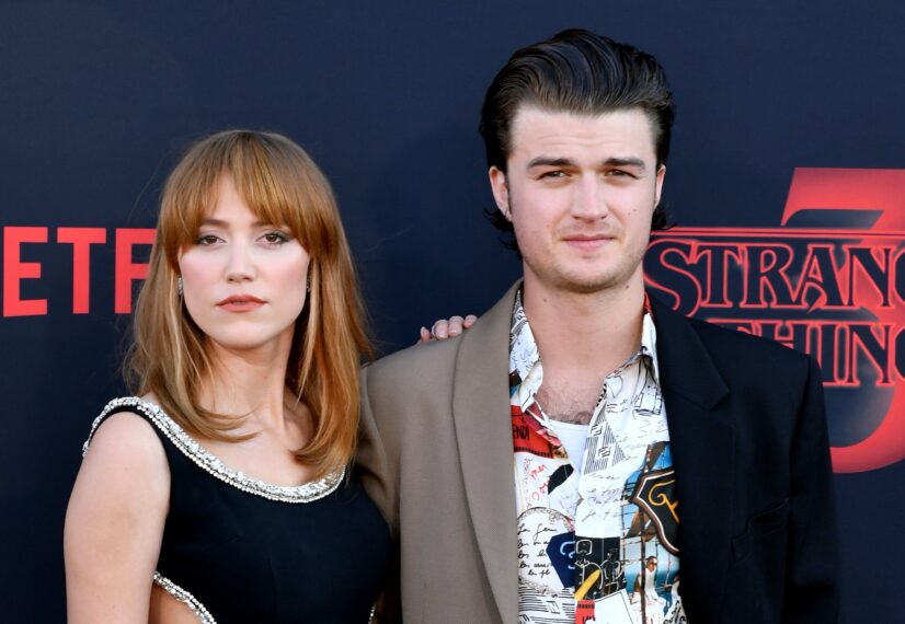 Maika Monroe and Joe Keery attend the premiere of Netflix's "Stranger Things" Season 3 on June 28, 2019 in Santa Monica, California.