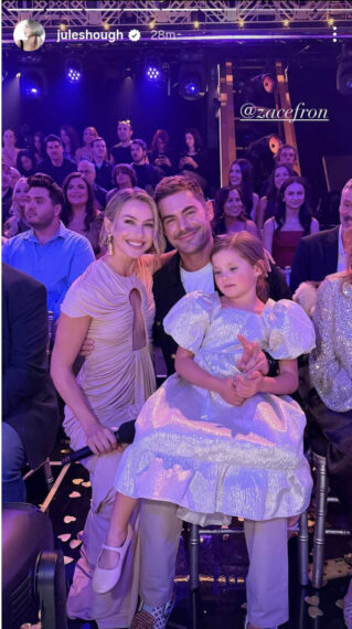 Julianne Hough with Zac Efron on 'Dancing With the Stars'