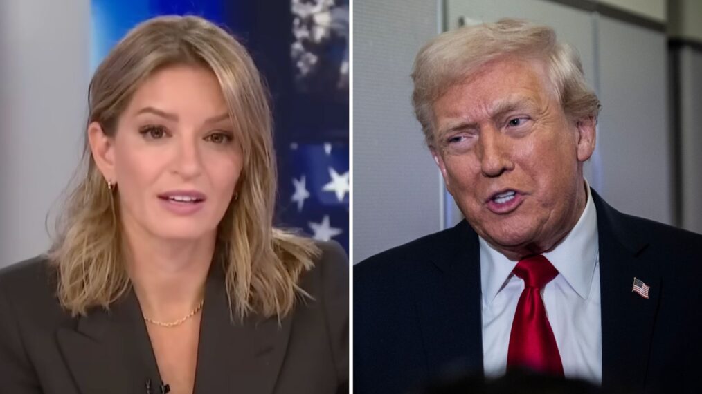 Katy Tur and Donald Trump