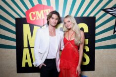Chase Stokes and Kelsea Ballerini attend the 2024 CMT Music Awards