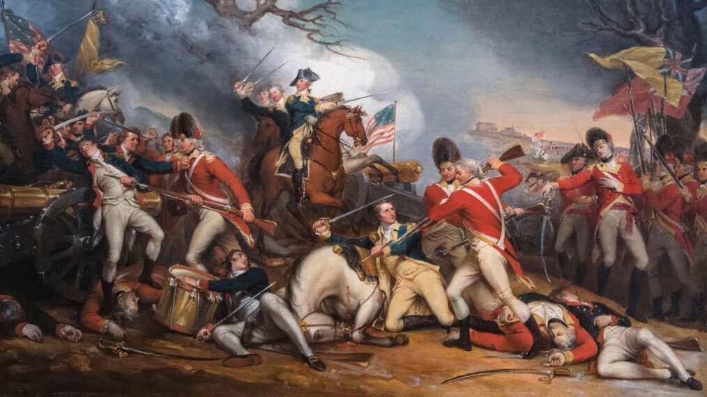 The Death of General Mercer at the Battle of Princeton, January 3, 1777; By: John Trumbull; ca. 1789-1831 as seen in Ken Burns' 'The American Revolution' on PBS