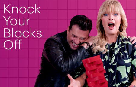 Wes Brown and Melissa Peterman play Knock Your Blocks Off