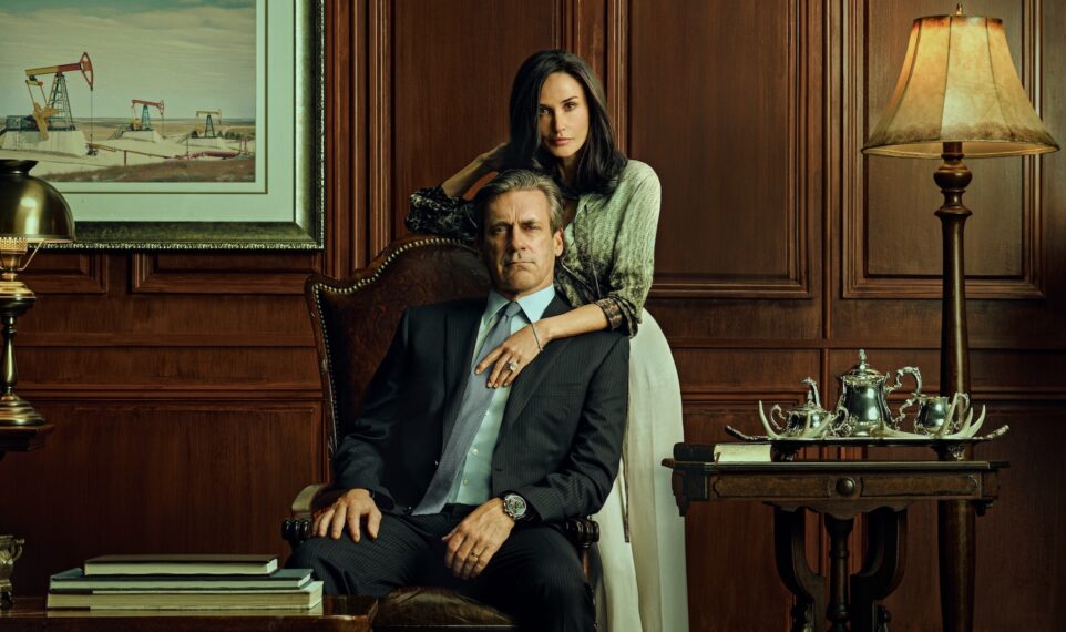 Demi Moore and Jon Hamm in 'Landman'