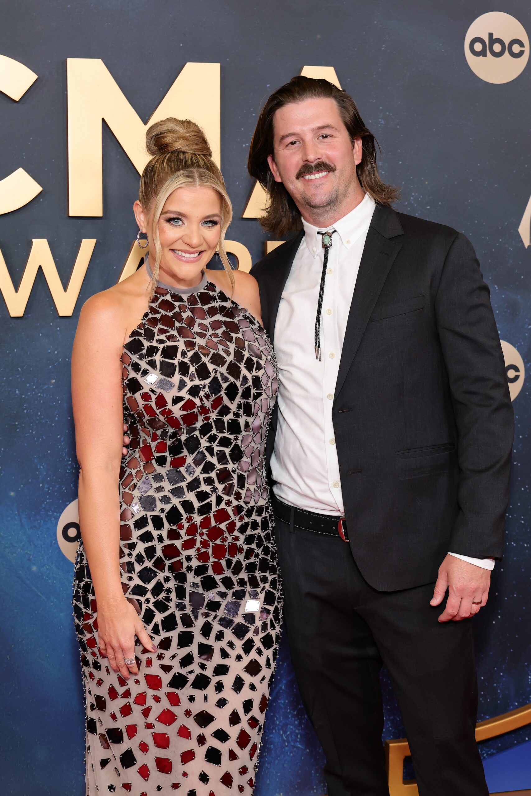 Lauren Alaina and Cam Arnold attend the 59th Annual CMA Awards at Music City Center