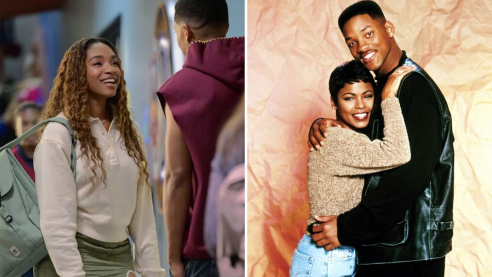 Simone Joy Jones ('Bel-Air') and Nia Long ('Fresh Prince') as Lisa