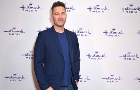 PASADENA, CALIFORNIA - FEBRUARY 06: Luke Macfarlane attends the Hallmark Media 2024 TCA Winter Press Tour at The Langham Huntington, Pasadena on February 06, 2024 in Pasadena, California.