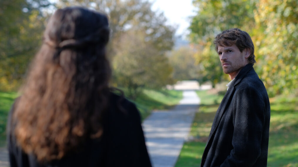 Sophie de Saint-Fiacre (Rachel Shelley), Jules Maigret (Benjamin Wainwright) in the 'Maigret' Season 1 finale