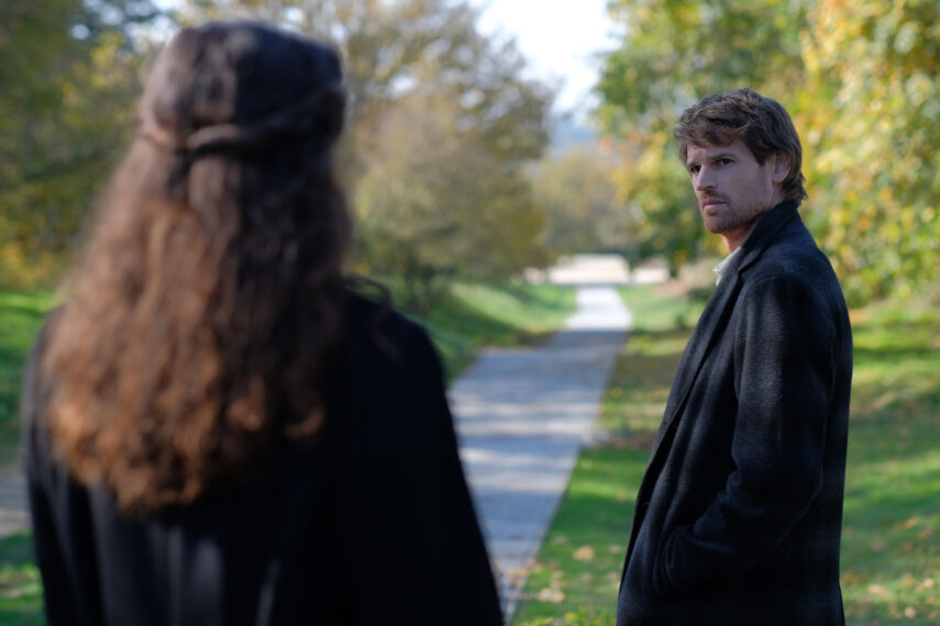 Sophie de Saint-Fiacre (Rachel Shelley), Jules Maigret (Benjamin Wainwright) in the 'Maigret' Season 1 finale