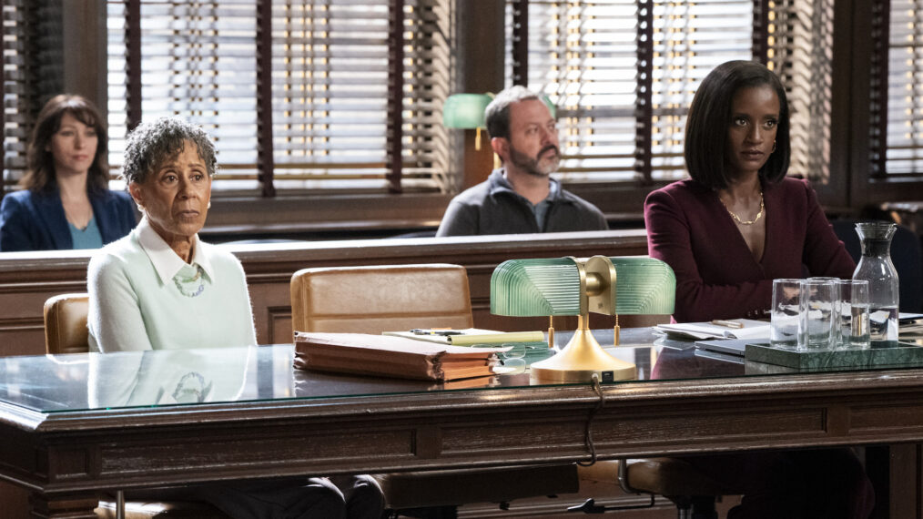 Vernée Watson as Celeste and Skye P. Marshall as Olympia in 'Matlock' Season 2 Episode 7, 'Prior Bad Acts'