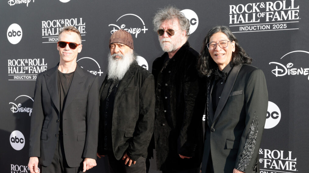 Matt Cameron, Kim Thayil, Ben Shepherd and Hiro Yamamoto at the 2025 Rock and Roll Hall of Fame Induction Ceremony at Peacock Theater in Los Angeles on November 8, 2025