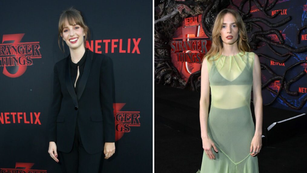 Maya Hawke at 'Stranger Things' premieres 2019 and 2025