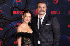 Millie Bobby Brown and David Harbour