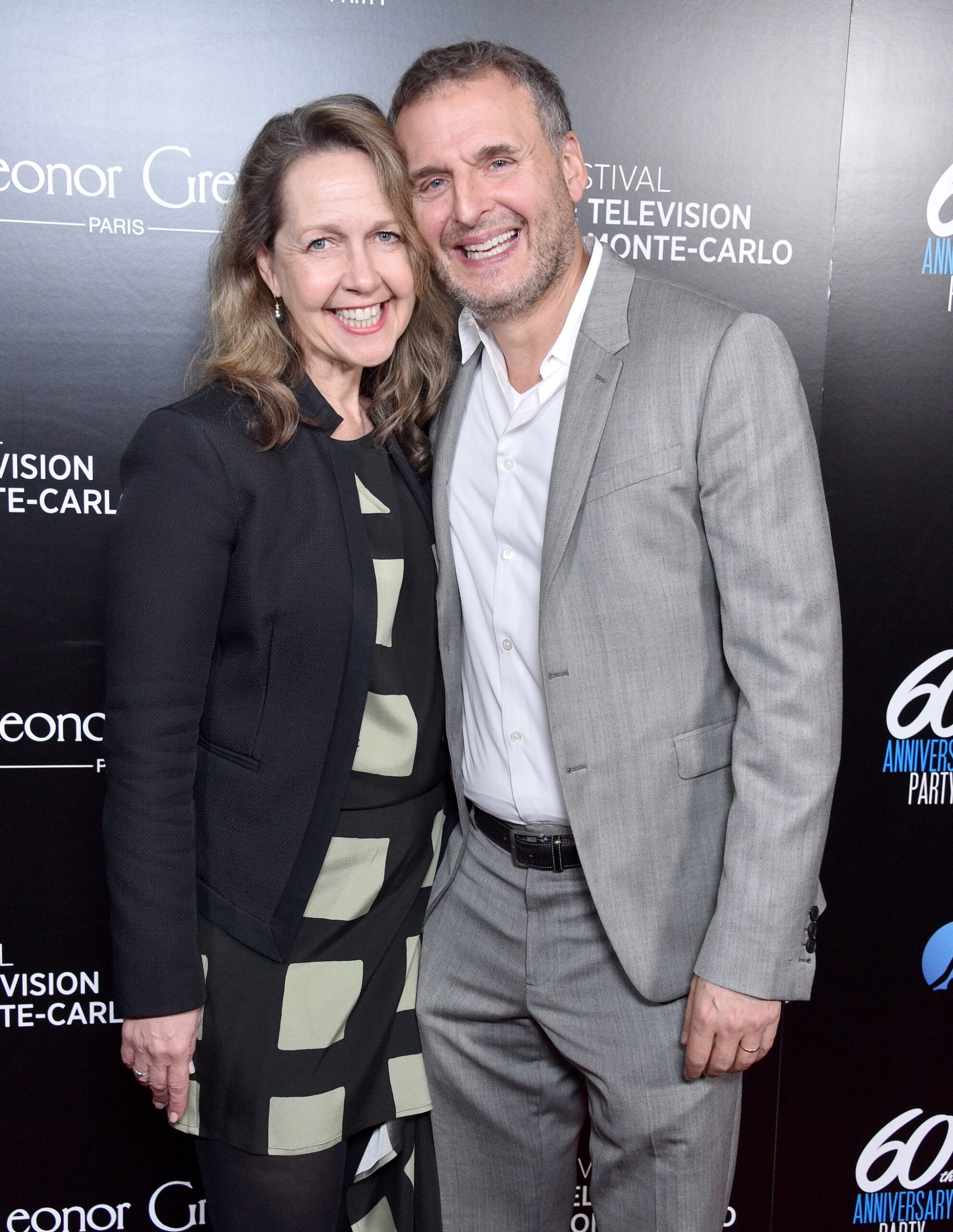 Phil Rosenthal and Monica Horan attend the 60th Anniversary Party For The Monte-Carlo TV Festival at Sunset Tower Hotel on February 05, 2020 in West Hollywood, California.