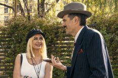 Justine Lupe as Morgan, Timothy Simons as Sasha in episode 206 of Nobody Wants This.